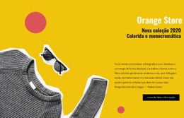 Loja De Laranja Modelo CSS Simples