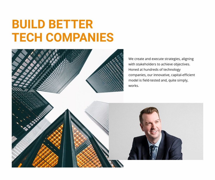 Build Better Tech Companies Webflow Template Alternative