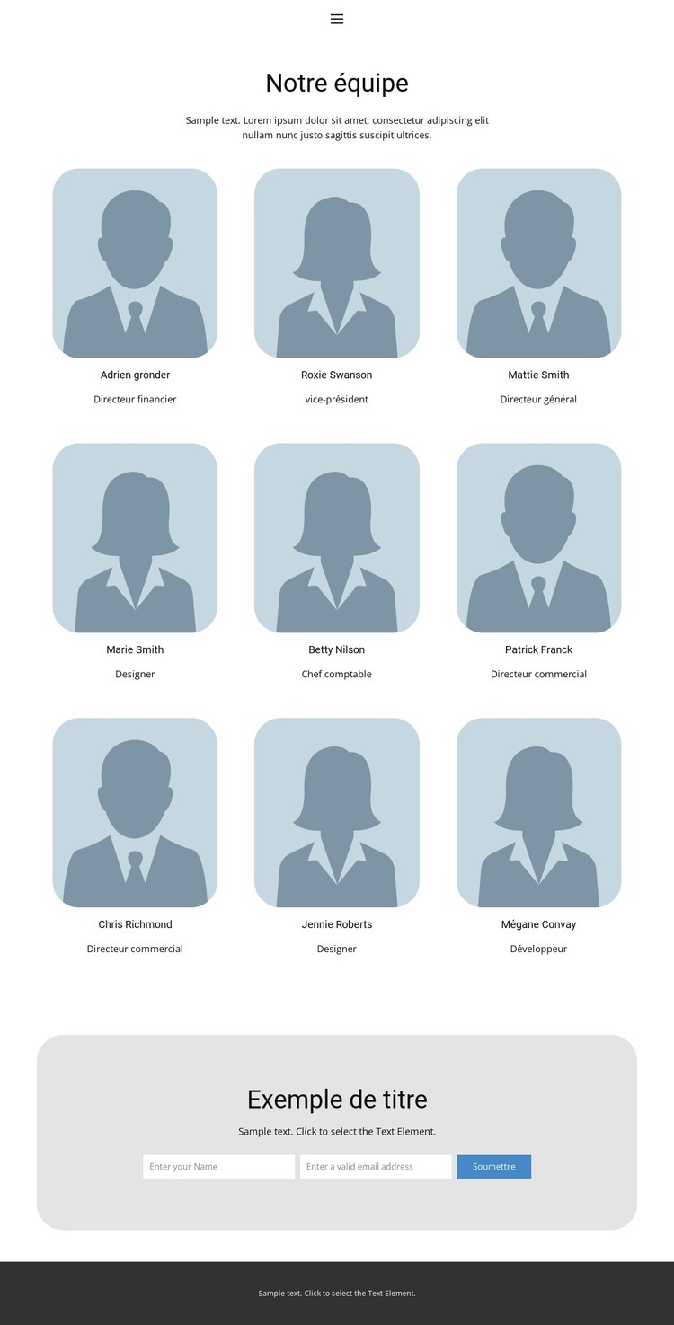 Equipe 4 Conception de site Web