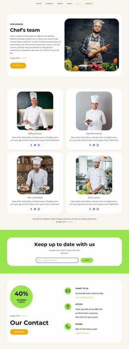 Chef'S Team - HTML Writer