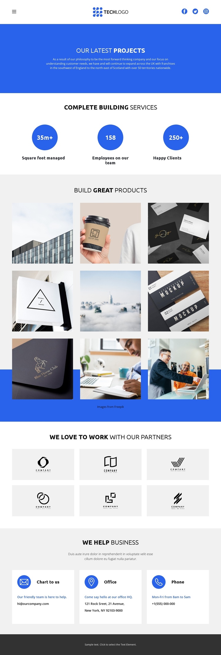 We build trust One Page Template