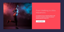 Free CSS Layout For Walking Ultra Marathons