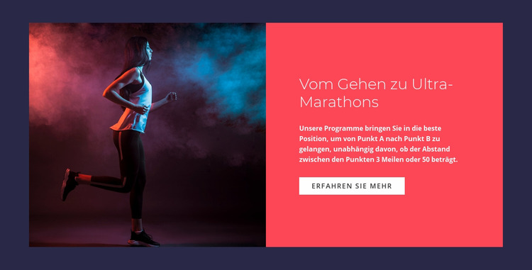 Ultra-Marathons laufen Joomla Vorlage