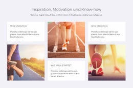 Responsive Webvorlage Für Inspirationsmotivation Und Know-How