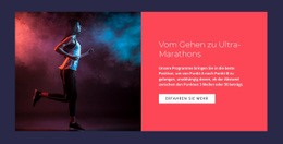 Ultra-Marathons Laufen - Modernes Website-Modell