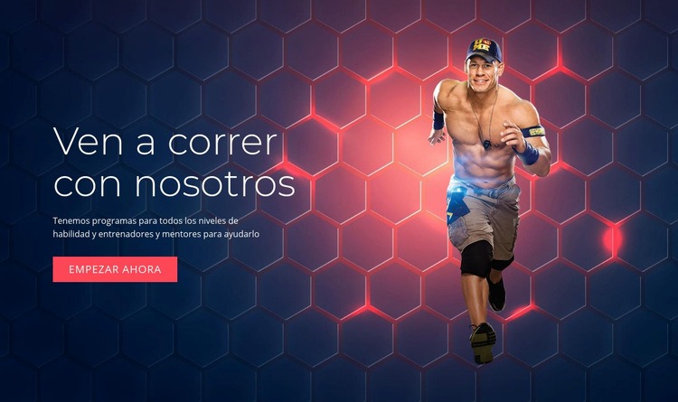 Ven a correr con nosotros Creador de sitios web HTML