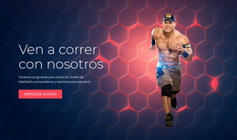 Ven A Correr Con Nosotros: Plantilla De Sitio Web HTML