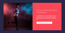 Page De Destination Pour Marathons Ultra Marathons