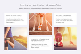 Inspiration, Motivation Et Savoir-Faire : Modèle De Site Web Simple