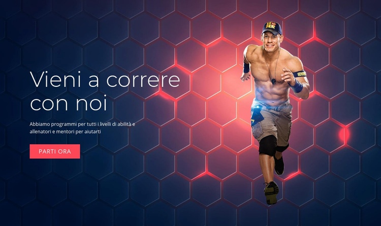 Vieni a correre con noi Modello HTML5