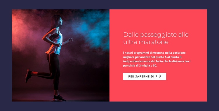 Ultra maratone a piedi Modello HTML5