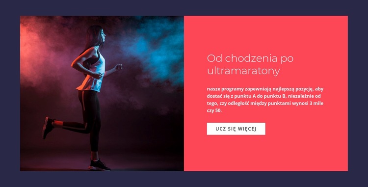 Chodzenie w ultra maratonach Szablony do tworzenia witryn internetowych