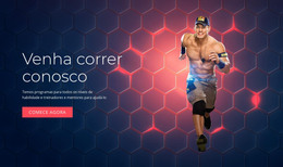 Venha Correr Conosco - Modelo De Site HTML