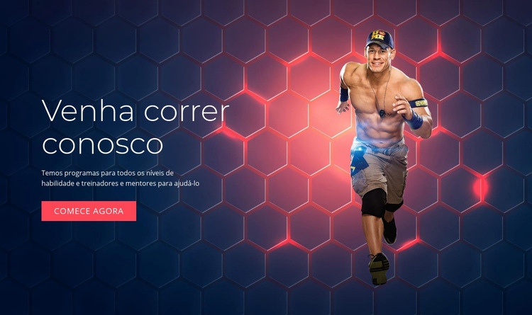 Venha correr conosco Modelo HTML5