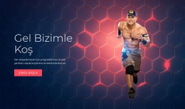 Gel Bizimle Koş Tek Sayfalı Web Sitesi