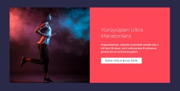 Ultra Maraton Yürüyüş Için Kullanıma Hazır Site Tasarımı