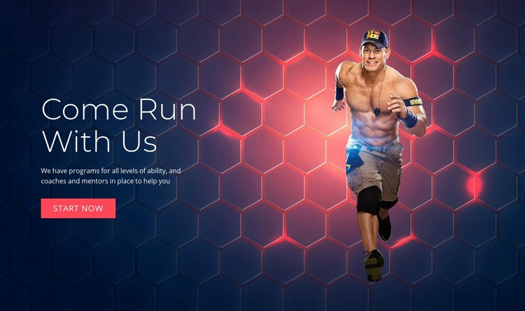 Come Run With Us Webflow Template Alternative