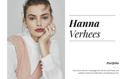 Hanna Verhees - Customizable Professional Homepage Design