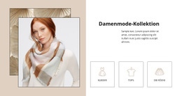 Damenmode-Kollektion - HTML5-Zielseite