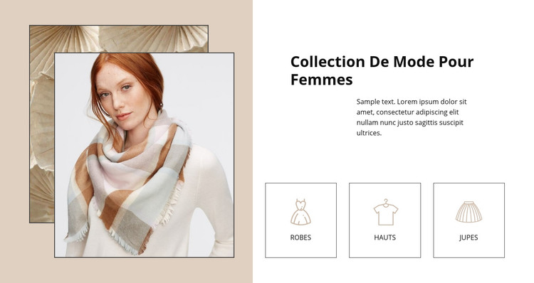 Collection de mode pour femmes Modèle HTML