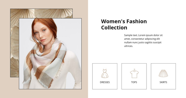 Womens Fashion Collection Homepage Design