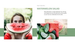 Multipurpose Website Design For Fruit Recipes
