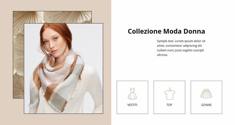 Collezione di moda donna Modello HTML5