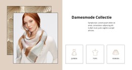 Damesmode Collectie Schone En Minimale Sjabloon