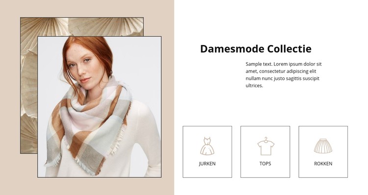 Damesmode collectie CSS-sjabloon