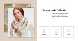 HTML-Pagina Voor Damesmode Collectie