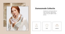 Damesmode Collectie - Bootstrap-Sjabloon Van Één Pagina