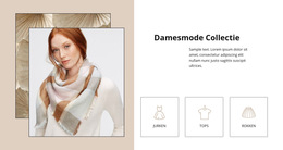 Damesmode Collectie - Sjabloon Voor Bestemmingspagina'S