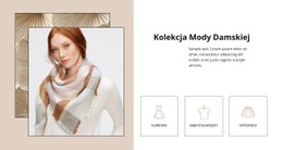 Kolekcja Mody Damskiej Czysty I Minimalny Szablon
