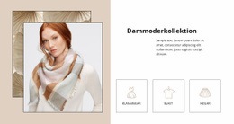 HTML-Sida För Dammoderkollektion