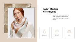 Bayan Moda Koleksiyonu Temiz Ve Minimal Şablon