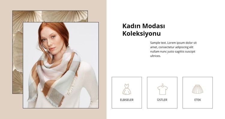 Bayan Moda Koleksiyonu CSS Şablonu