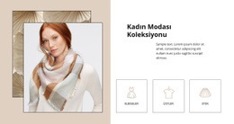 Bayan Moda Koleksiyonu - HTML5 Açılış Sayfası