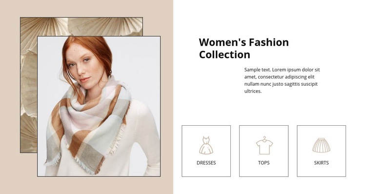 Womens Fashion Collection Webflow Template Alternative
