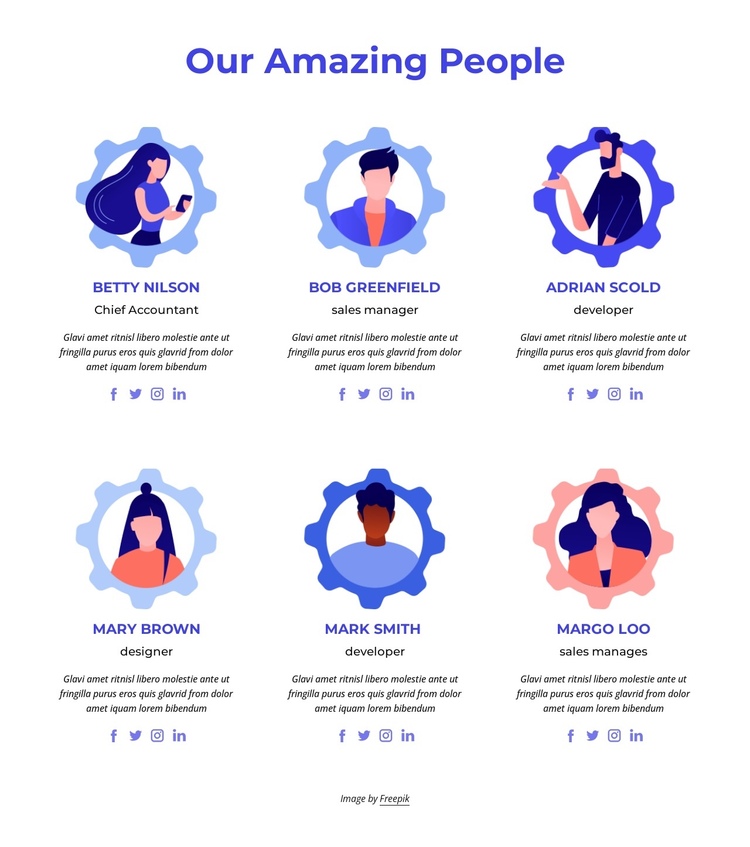 Creative professionals One Page Template