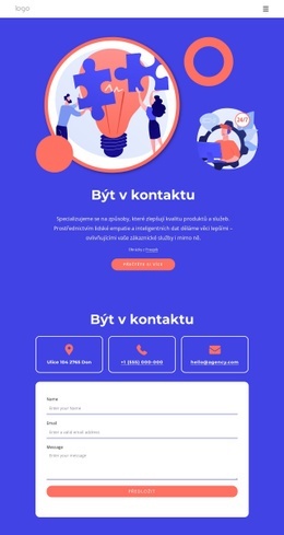 Kontaktujte Náš Úžasný Tým – Téma WordPress Připraveno K Použití