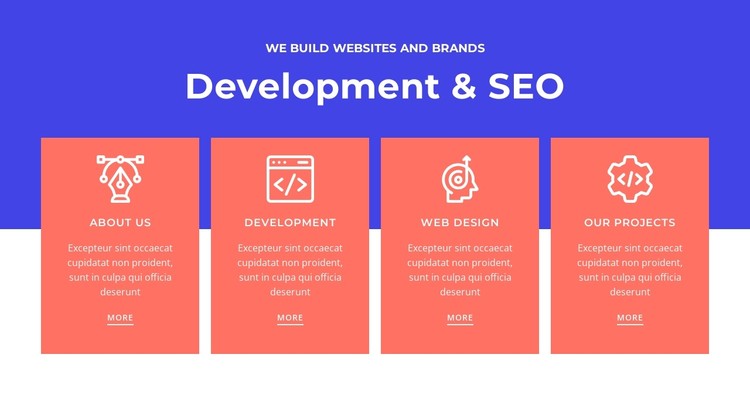Development and SEO CSS Template