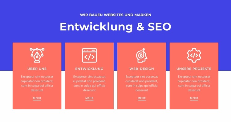 Entwicklung und SEO Joomla Vorlage