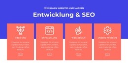 Kostenlose Designvorlage Für Entwicklung Und SEO