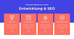 Entwicklung Und SEO - Mobile Website-Vorlage