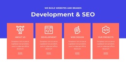 Development And SEO - Custom HTML5 Template