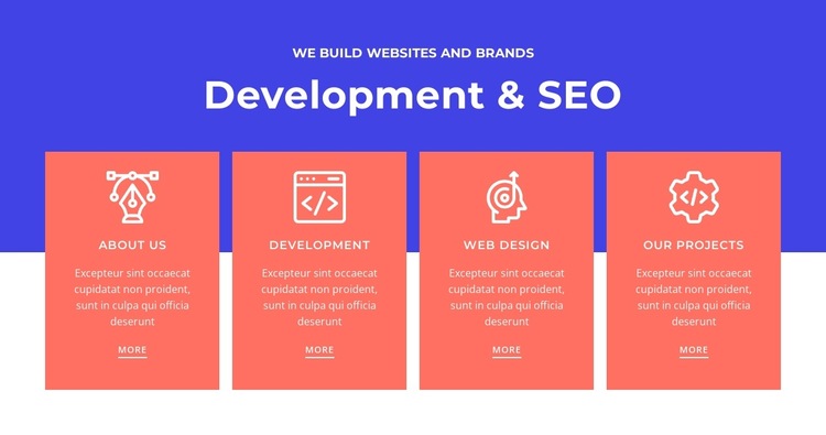 Development and SEO HTML5 Template