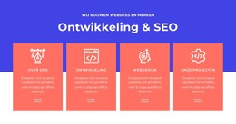 Ontwikkeling En SEO - HTML-Websitesjabloon