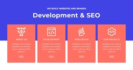 Free Design Template For Development And SEO