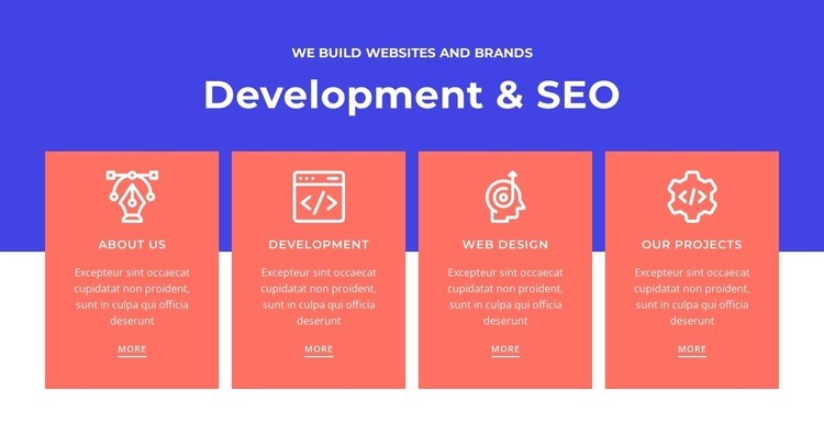 Development and SEO Webflow Template Alternative