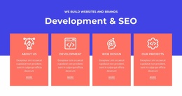 Website Landing Page For Development And SEO